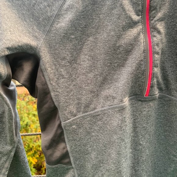 Gray and Pink Long Sleeve Athletic Quarter Zip H&M - Picture 4 of 6